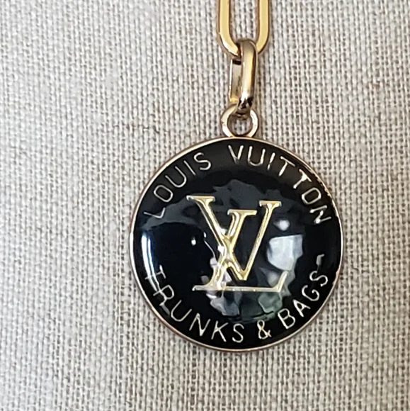 Vintage Louis Vuitton Bag Tag Necklace - Picture 2 of 6